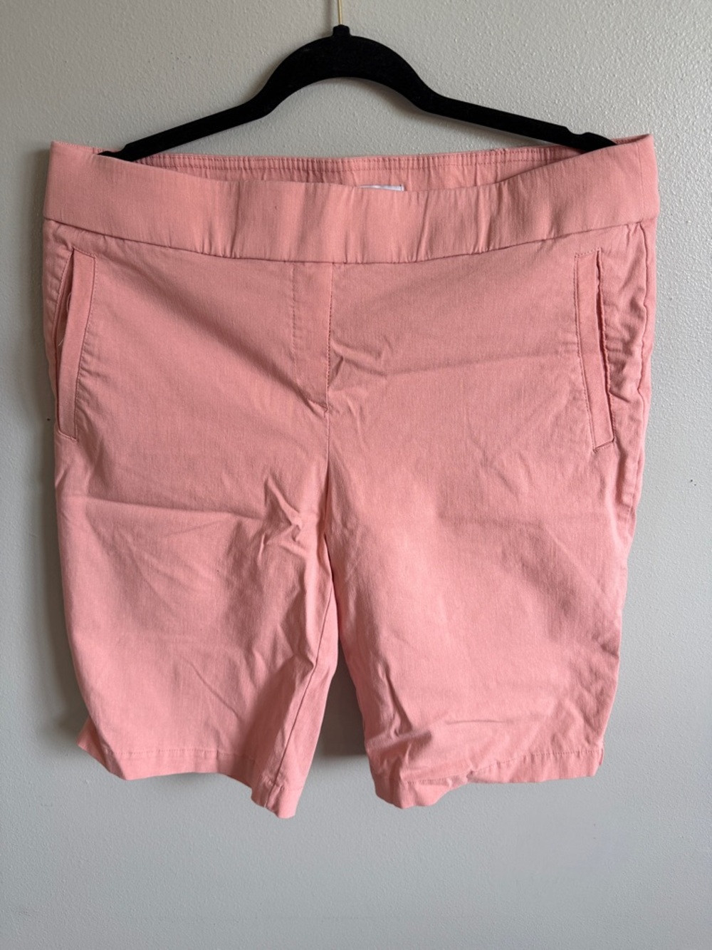 Kim Rogers Light Pink Pull-On Bermuda Shorts Size 16